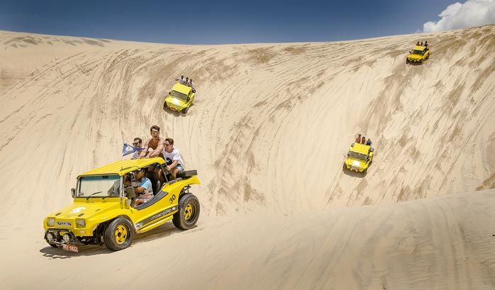 Buggy privativo no Cumbuco saindo de Fortaleza